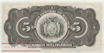 Bolivien - 5  Bolivianos (#120a-6_UNC)
