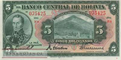 Bolivien - 5  Bolivianos (#120a-7-2_XF)
