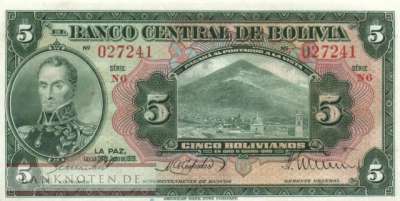 Bolivien - 5  Bolivianos (#120a-U4_AU)