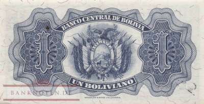 Bolivia - 1  Boliviano (#128c-2_XF)