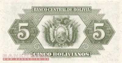 Bolivia - 5 Bolivianos (#129_UNC)