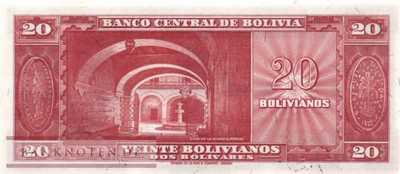 Bolivia - 20  Bolivianos (#140a-U3_UNC)
