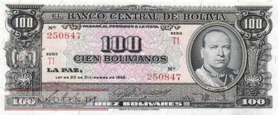 Bolivien - 100  Bolivianos (#147-6_UNC)