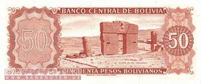 Bolivia - 50  Pesos Bolivianos (#162a-U1_UNC)