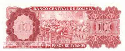 Bolivien - 100  Pesos Bolivianos (#164_A-U2_UNC)