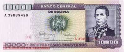 Bolivien - 10.000  Pesos Bolivianos (#169a_UNC)