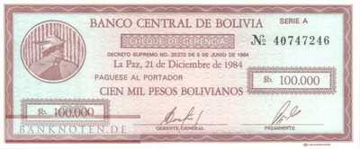 Bolivien - 10  Centavos de Boliviano (#197_UNC)