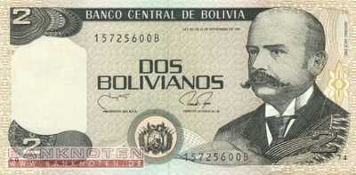 Bolivia - 2  Bolivianos (#202b_UNC)