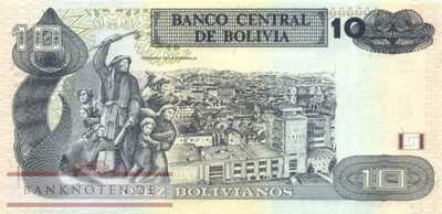 Bolivien - 10  Bolivianos (#233_UNC)