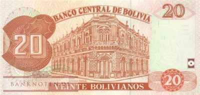Bolivien - 20  Bolivianos (#234_UNC)