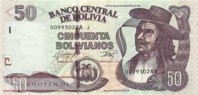 Bolivien - 50  Bolivianos (#245_UNC)