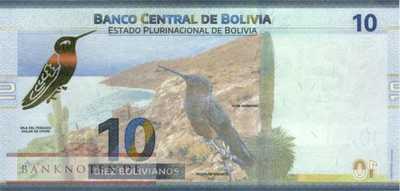 Bolivien - 10  Bolivianos (#248_UNC)