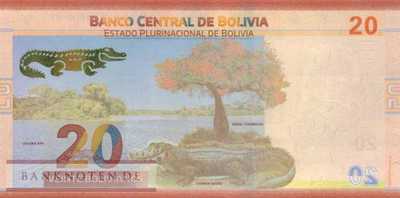 Bolivia - 20  Bolivianos (#249_UNC)