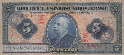 Brasilien - 5  Mil Reis (#029b_F)
