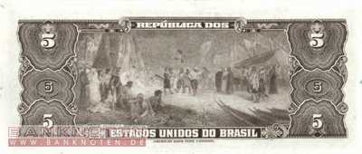 Brazil - 5  Cruzeiros (#134_AU)