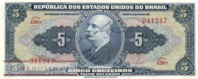 Brazil - 5  Cruzeiros (#134a_UNC)