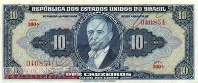 Brazil - 10  Cruzeiros (#135a_XF)