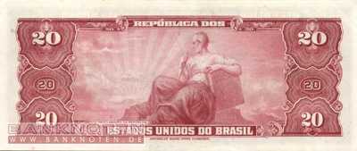 Brazil - 20  Cruzeiros (#136_AU)