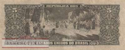 Brasilien - 5  Cruzeiros (#142_F)