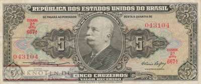 Brasilien - 5 Cruzeiros (#158a_VF)