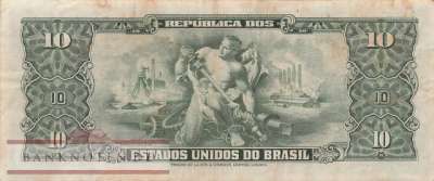 Brasilien - 10  Cruzeiros (#159a_VF)