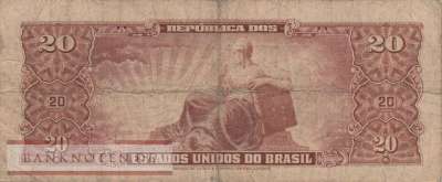 Brasilien - 20  Cruzeiros (#160a_VG)