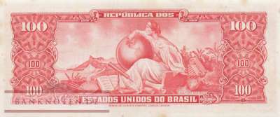Brasilien - 100  Cruzeiros (#162_AU)