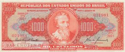 Brasilien - 1.000  Cruzeiros (#165_XF)