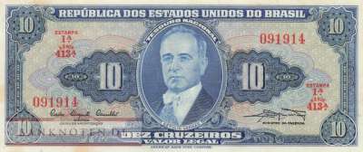Brasilien - 10  Cruzeiros (#167a_AU)