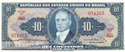 Brasilien - 10  Cruzeiros (#167b_UNC)