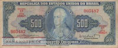 Brasilien - 500  Cruzeiros (#172b_F)