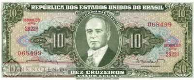 Brasilien - 10  Cruzeiros (#177a_UNC)