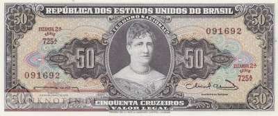 Brasilien - 50  Cruzeiros (#179_UNC)