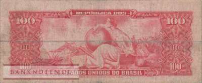 Brasilien - 100  Cruzeiros (#180_VG)