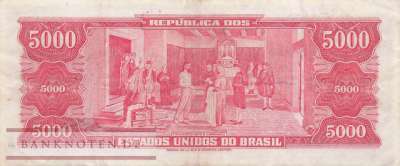 Brasilien - 5.000  Cruzeiros (#182-A_VF)