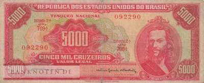 Brasilien - 5.000  Cruzeiros (#182b_VG)
