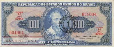Brasilien - 1  Cruzeiro Novo (#187b_VF)
