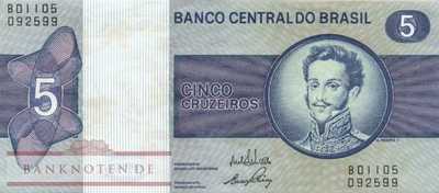 Brazil - 5  Cruzeiros (#192b_VF)