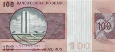Brasilien - 100  Cruzeiros (#195Ab_UNC)