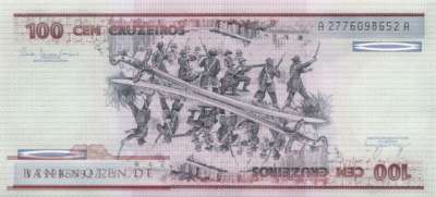 Brasilien - 100  Cruzeiros (#198a_UNC)