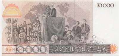 Brazil - 10.000  Cruzeiros (#203a_UNC)