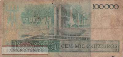 Brasilien - 100  Cruzados (#208_VG)