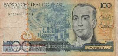 Brasilien - 100 Cruzados (#211a_VG)