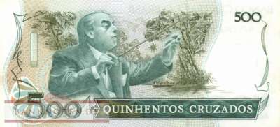 Brazil - 500  Cruzados (#212d_AU)