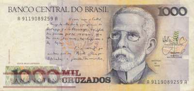 Brazil - 1.000  Cruzados (#213b_VF)