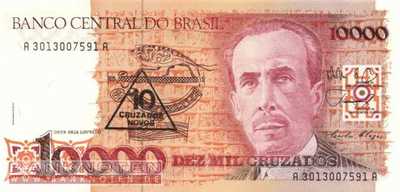 Brazil - 10  Cruzados Novos (#218a_UNC)