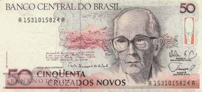 Brasilien - 50  Cruzados Novos (#219a_VF)