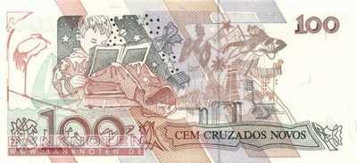 Brasilien - 100  Cruzados Novos (#220a_UNC)