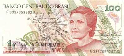 Brazil - 100  Cruzados Novos (#220a_UNC)
