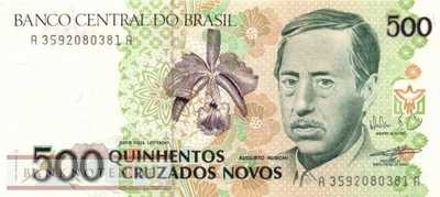 Brazil - 500  Cruzados Novos (#222_UNC)
